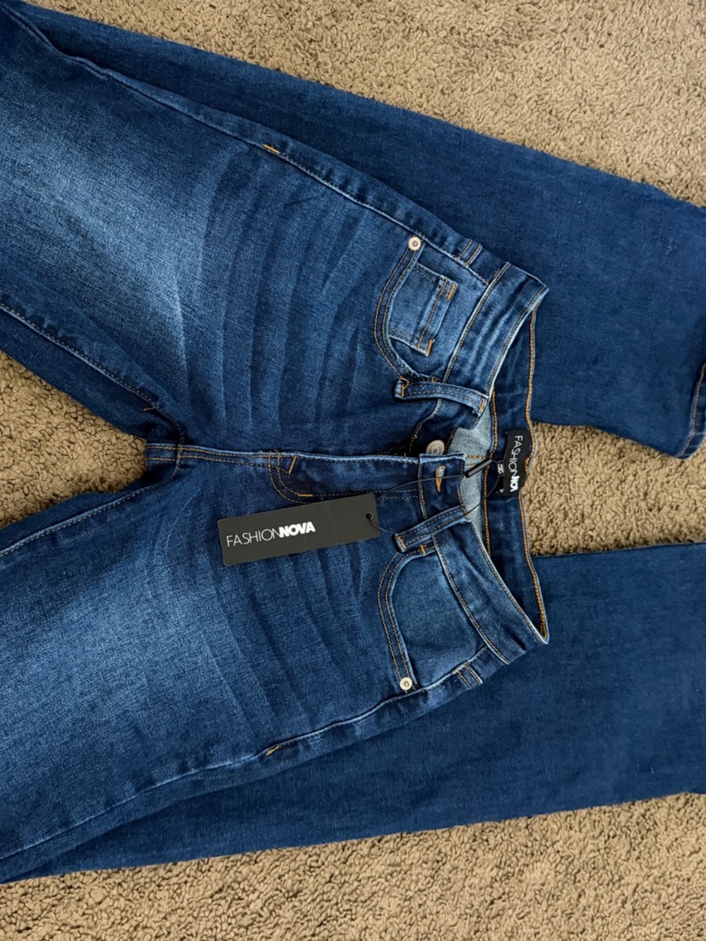 Fashion Nova Indigo High-Rise Skinny Jeans